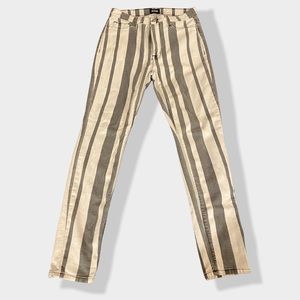 Hudson High Waisted Striped Jeans